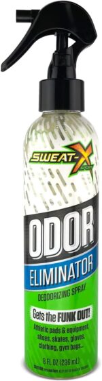 Sweat X Sport Extreme Odor Spray – Multipurpose Deodorizer for Stinky Shoes, Clothes, Sports Equipment & All Fabrics – Concentrated Formula, No Washing Required - Active Fresh Scent – 8 Fl Oz - Image 2