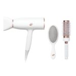 T3 AireLuxe Professional Ionic Hair Dryer and Brush Set, with 5 Heat and 3 Speed Settings, Ion Generator, Cool Shot, Includes Paddle Brush and 2.5" Round Brush - Image 2
