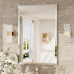 TokeShimi 24x36 Beveled Wall Mirror Decorative, Bathroom Vanity Mirrored with 1" Beveled Edge, Shatterproof Modern Frameless Mirror Bathroom Rectangle for Living Room, Entryway, Restroom - Image 2