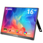WUAWE Portable Monitor 16" 1920x1200P 16:10 IPS Travel Monitor for Laptop with Built-in Stand, 100% sRGB Control USB-C HDMI,HDR Freesync Display, Plug&Play for Phone PS5 Switch(Black) - Image 2