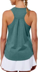 Workout Tank Tops for Women Racerback Tops Sleeveless Running Shirts Loose Fit Athletic Gym Quick Dry Exercise - Image 2